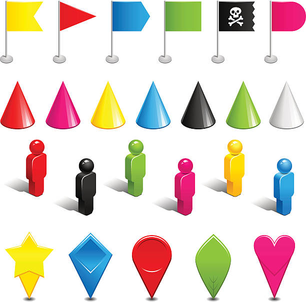 gaming-stücke - chess pawn red blue leisure games stock-grafiken, -clipart, -cartoons und -symbole