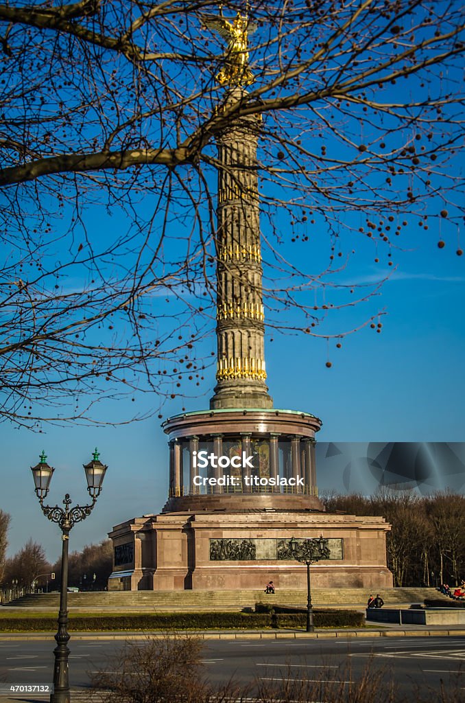 Victory Column (Siegessaule) Victory Column in Berlin, Germany 2015 Stock Photo