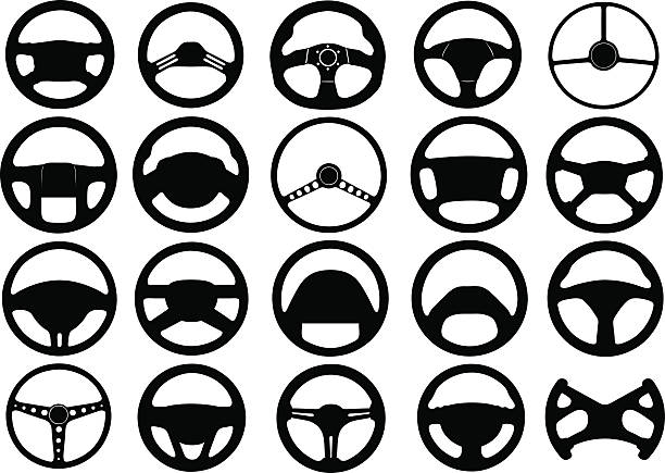 illustrations, cliparts, dessins animés et icônes de volants - steering wheel