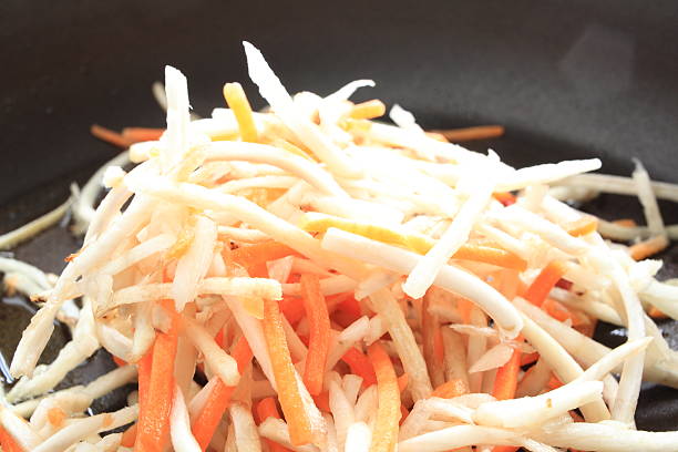 close up of burdock and carrot