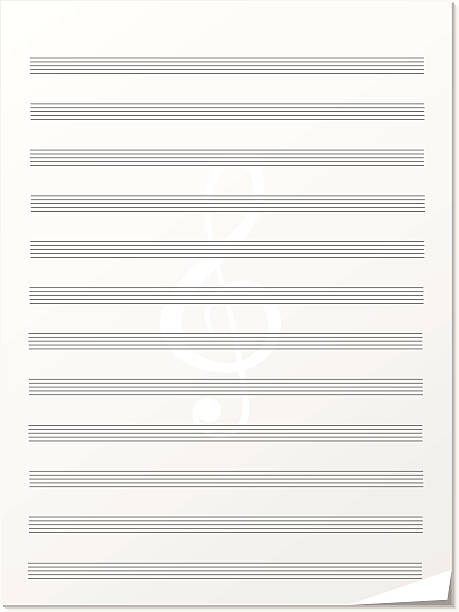 Note Paper For Musical Notes Stock Illustration - Download Image Now - Sheet  Music, Empty, Blank - iStock