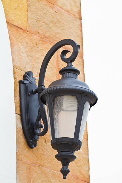 istock vintage wall lamp on the wall 470148559