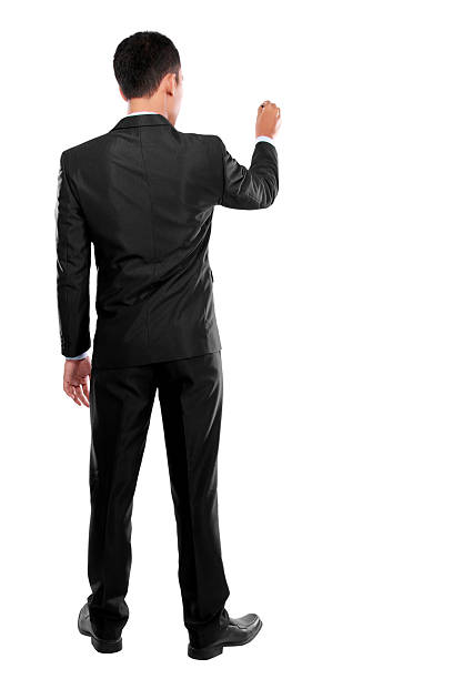 istock Businessman writing, drawing on the screen 470151349