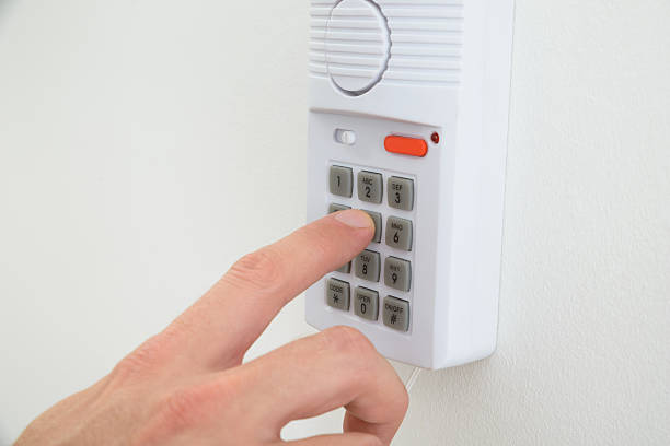 istock Electronic Key System To Lock And Unlock Doors 470153356