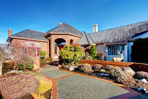 istock Luxury brick house with curb appeal 470155527