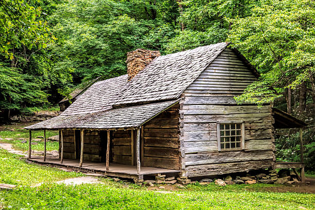 istock Log Cabin in the Woods 470156283