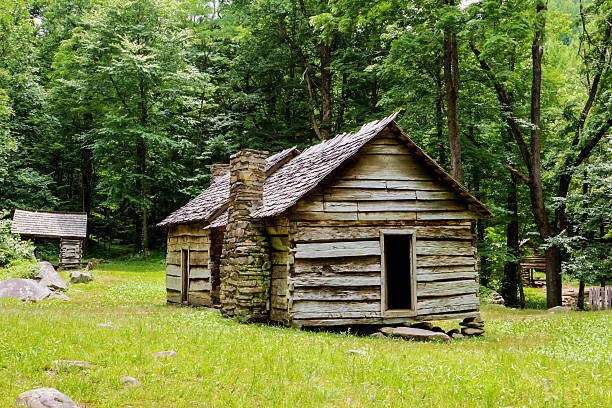 istock Log Cabin in the Woods 470156545