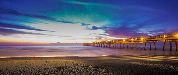 istock Ocean Pier at Sunrise Surreal 470157292