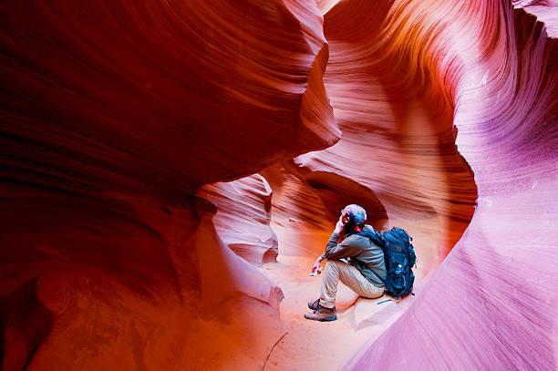 antelope canyon, arizona - country geographic area fotografías e imágenes de stock