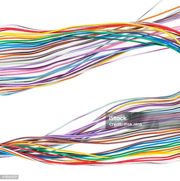 Colorido De Cable Foto de stock y más banco de imágenes de Cable - Cable, Cable de acero, Colorido
