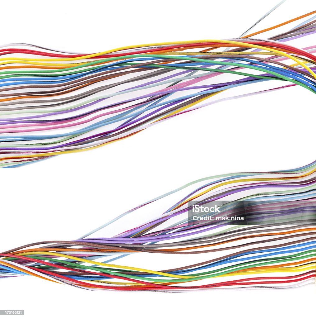 Разноцветный кабеля - Стоковые фото Кабель роялти-фри