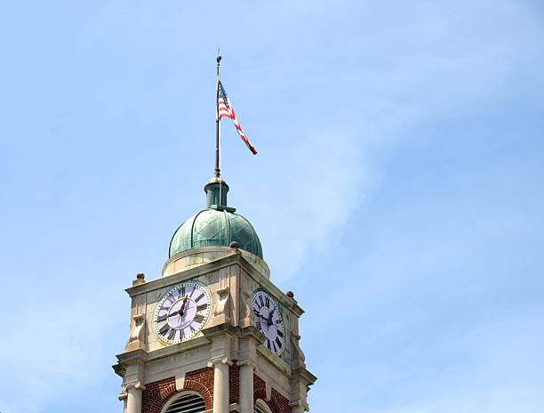 istock Flag on top of a Building 470163446