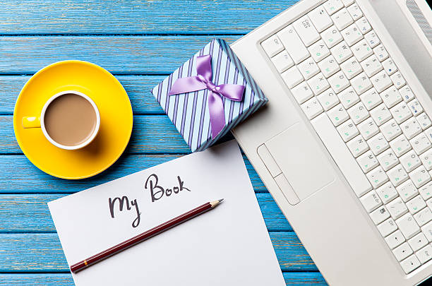 istock Coffee and paper with My Book inscription near notebook 470168160