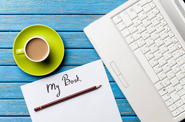 istock Coffee and paper with My Book inscription near notebook 470168180