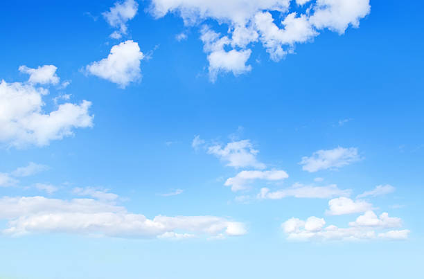 cielo blu - cumulus cloud condensation sky blue foto e immagini stock