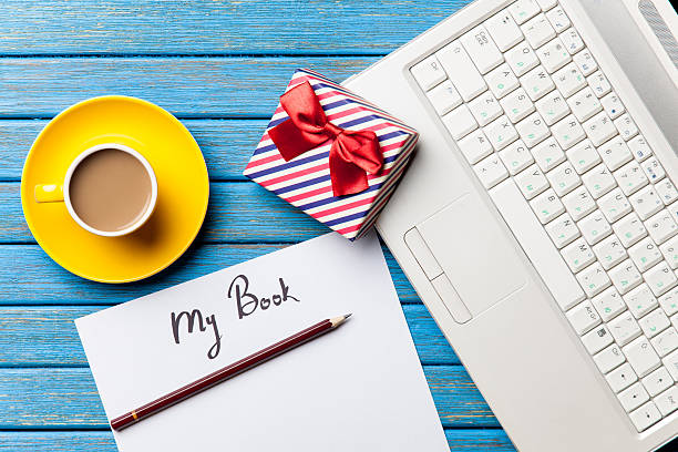 istock Coffee and paper with My Book inscription near notebook 470171720
