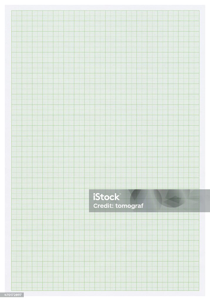 Messung grid Skala Papier isoliert (clipping-Pfad enthalten) - Lizenzfrei Alt Stock-Foto