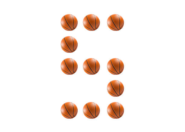 istock Number 5, alphabet from basketball balls 470173090