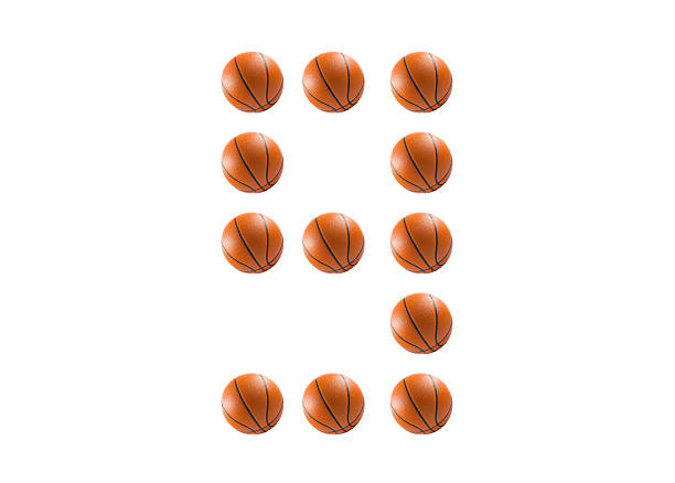 istock Number 9, alphabet from basketball balls 470173092