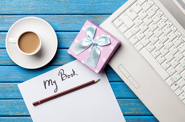 istock Coffee and paper with My Book inscription near notebook 470174492