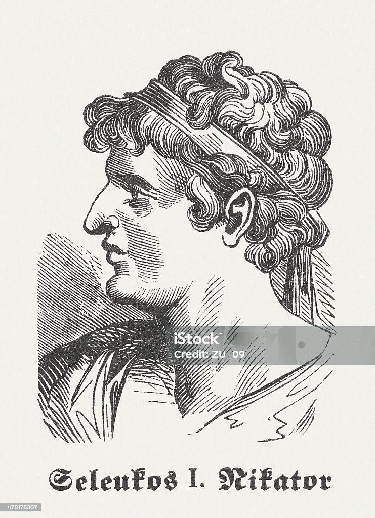 Seleucus war ich Nicator - Lizenzfrei Altertümlich Stock-Illustration