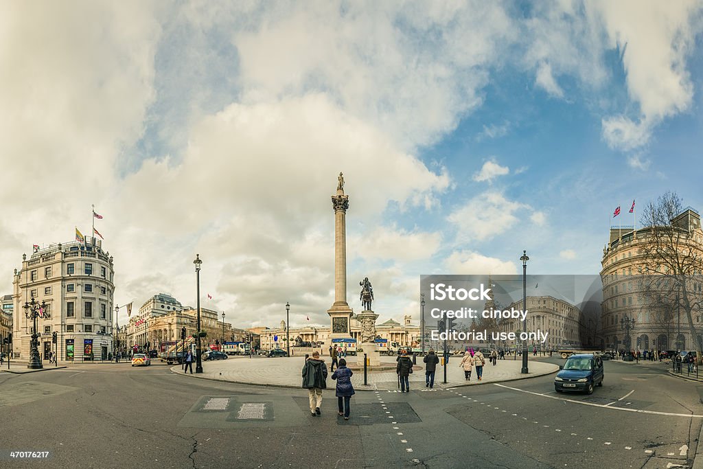 Charing Cross junction sul da Trafalgar Square, Londres - Foto de stock de Arquitetura royalty-free