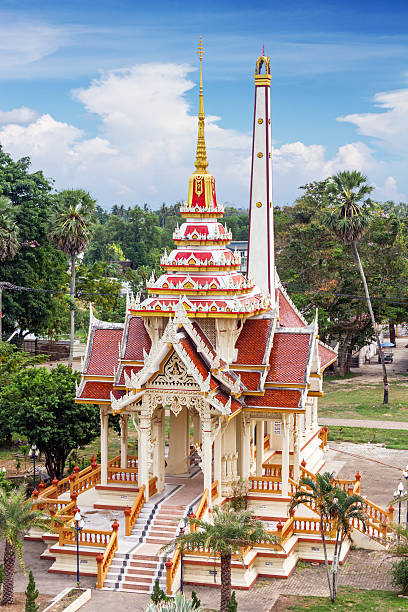 Chalong Tample, Phuket, Thailand Chalong Tample, Phuket, Thailand golden tample stock pictures, royalty-free photos & images