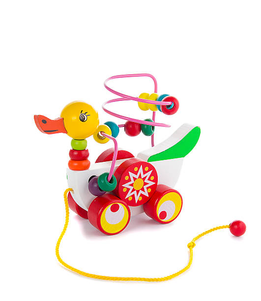 istock Colorful toy duck  isolated on white background 470178002