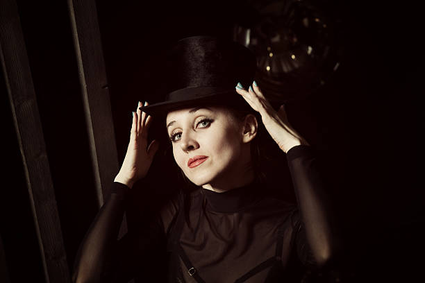 istock Woman wearing a high hat 470180402