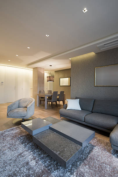 istock Living and dining room in luxury home 470180530