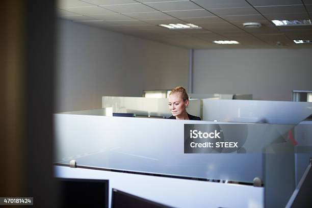 Shes Willing To Work For Her Success Stock Photo - Download Image Now - Businesswoman, Office Cubicle, Standing