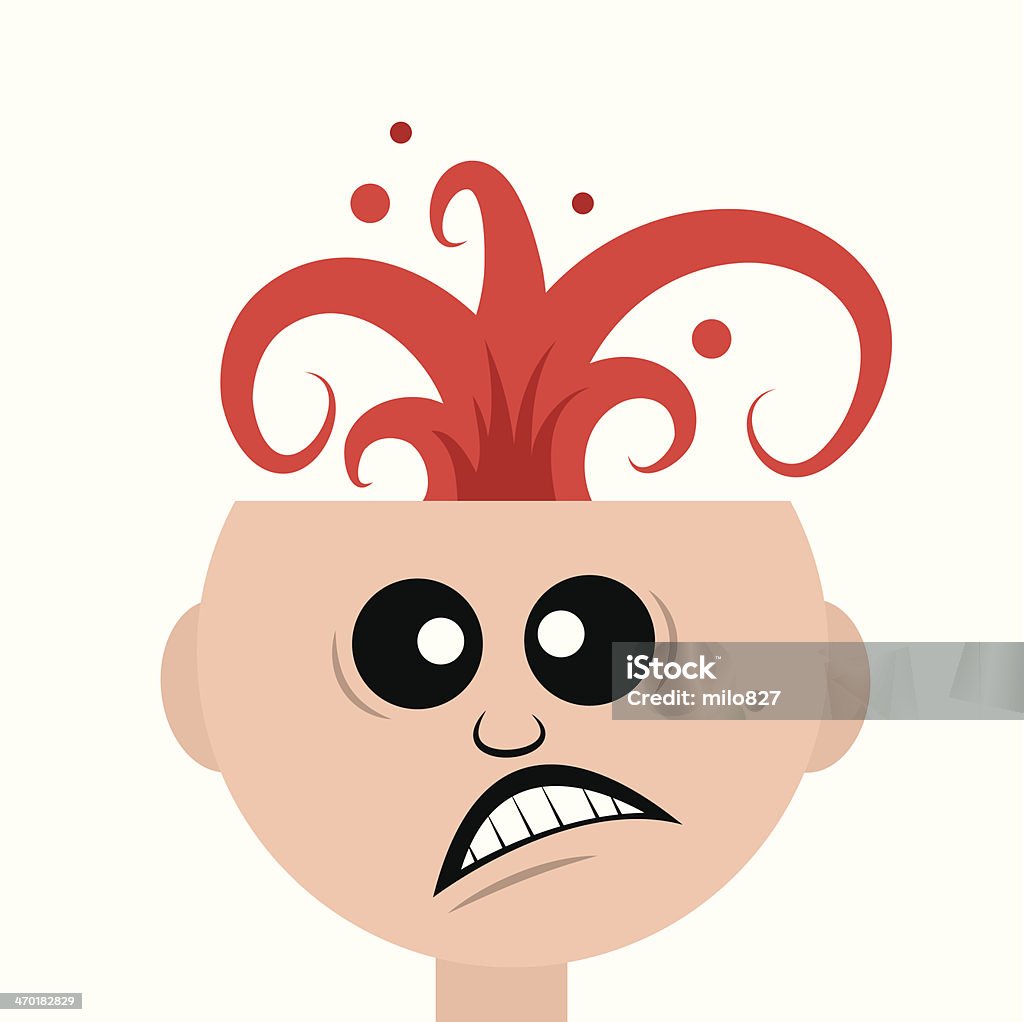 Head Explosion Stock Illustration - Download Image Now - Adult, Anger ...