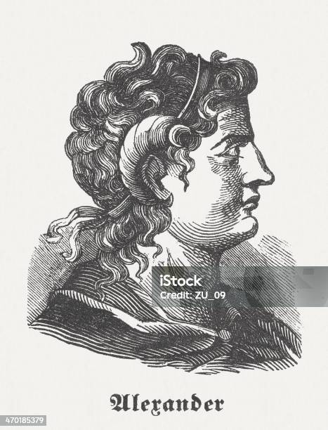 Alexander The Great Wood Engraving Published In 1864 Stock Illustration -  Download Image Now - iStock