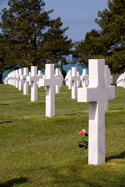 marmor über row - san francisco national military cemetery stock-fotos und bilder