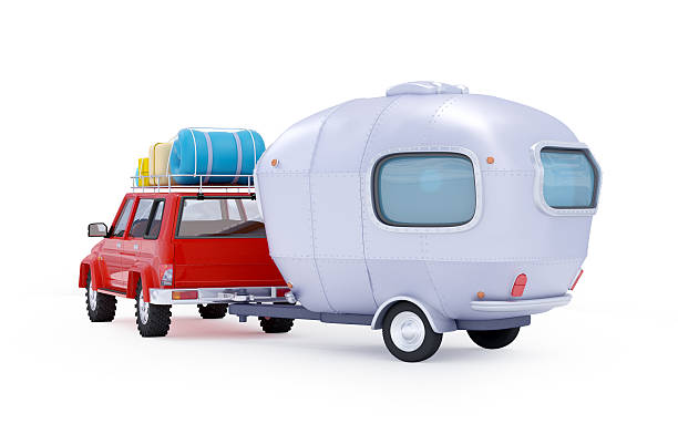 istock red suv adventure with trailer 470186322