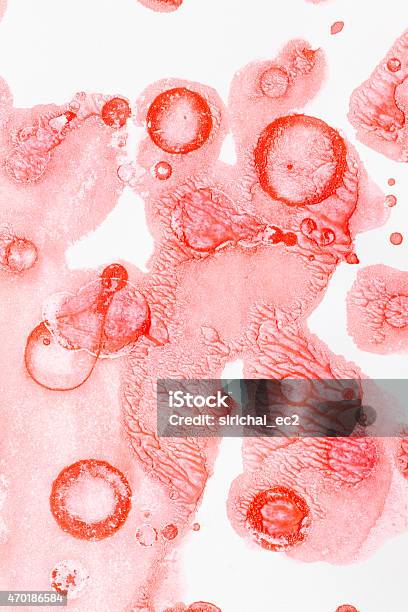 Abstract Red Watercolor On White Background Stock Illustration - Download Image Now - 2015, Backgrounds, Blood