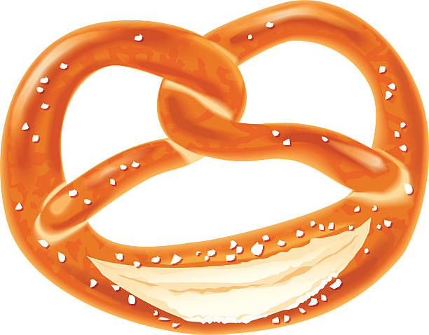 illustrations, cliparts, dessins animés et icônes de bretzel - pretzel isolated bread white background