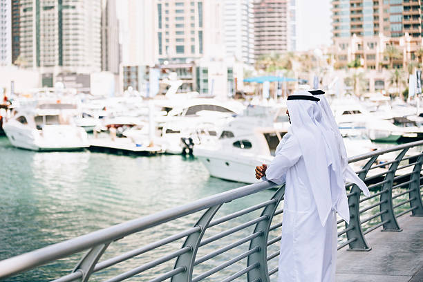 istock Emirati men staring at the 470190006