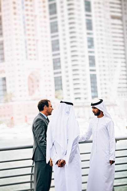 istock Businessmen in Dubai making business 470190012