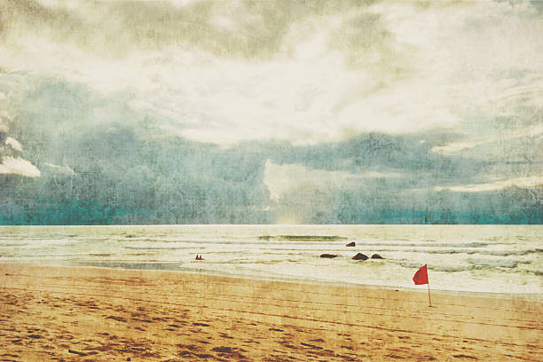 istock Exotic tropical beach in retro style 470190423