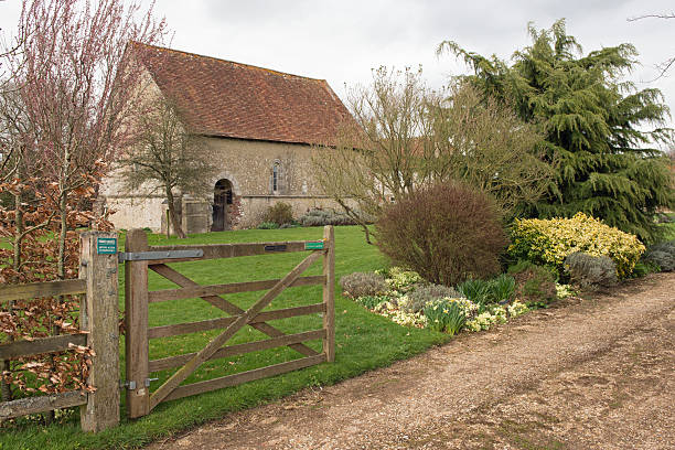 istock Medieval English Country Church 470190506