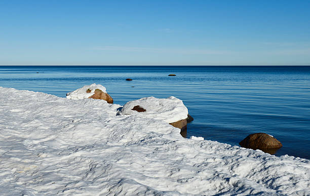 istock Coastal landscape by winter, Baltic Sea, Latvia 470193098