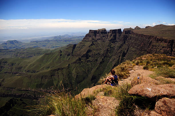 istock young girl overviewing drakensberg 470195246