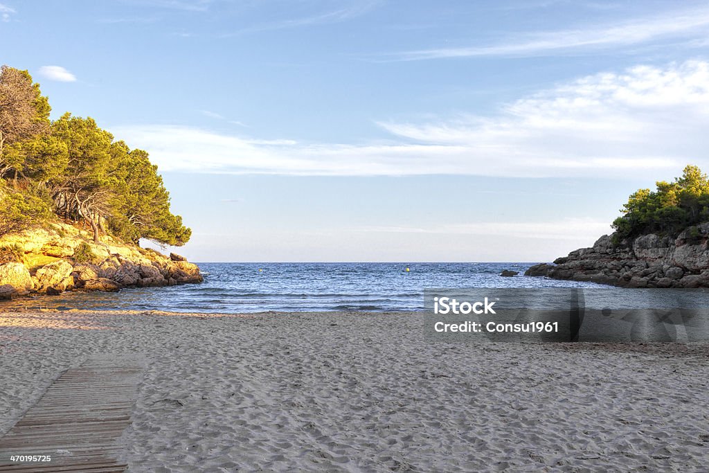 Playa al atardecer - Foto de stock de Agua libre de derechos