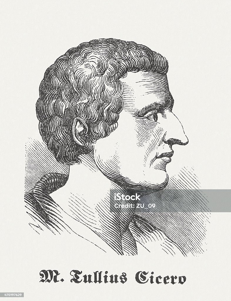 Cicero - Lizenzfrei Marcus Tullius Cicero Stock-Illustration