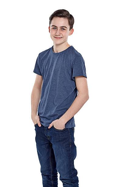 istock Cute young boy posing with his hands in pockets 470198848