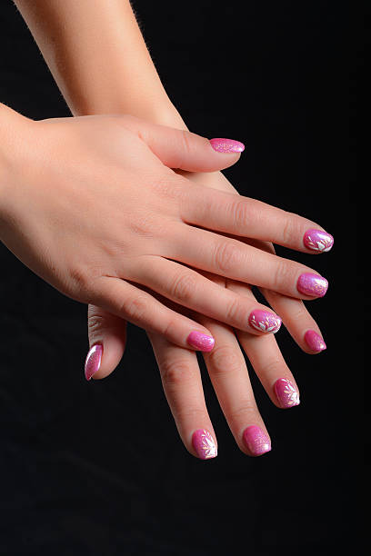 istock nail art pink and white 470199450