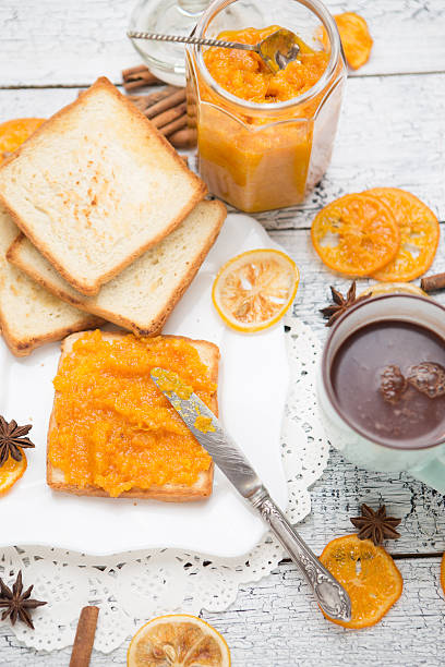 istock toast bread with jam on vintage wooden table 470203338