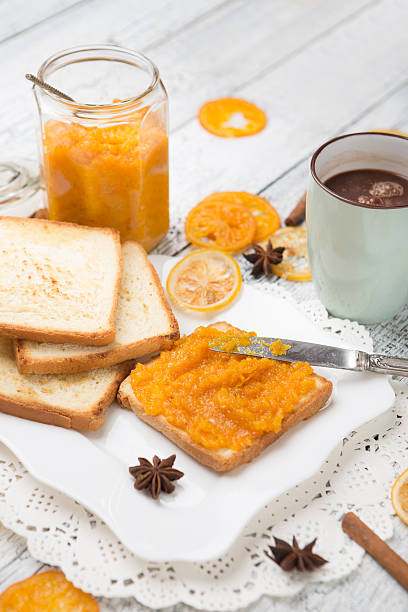 istock toast bread with jam on vintage wooden table 470203872