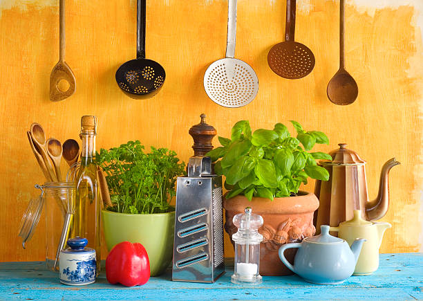 istock kitchen utensils and food ingredients 470204874